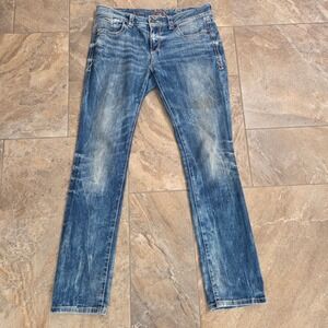 Buckle Black Fit No 146 Straight Leg Jeans‎ Womens 29x32 Medium Wash Distressed